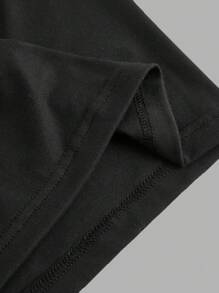 SHEIN EZwear 2pcs Plus Size Women Solid Color Casual Basic Leggings, Suitable For Summer Suitable For Going Out Women's Sportswear - Multicolor - View 6