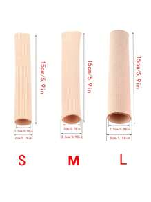 SHEIN 1pc Fiber Gel Toe Protector Set, Anti-Friction Pads For High Heel Shoes, Can Be Cut At Will,Toe TubesFor Outdoor,Sport,Travel,Household,Office,School