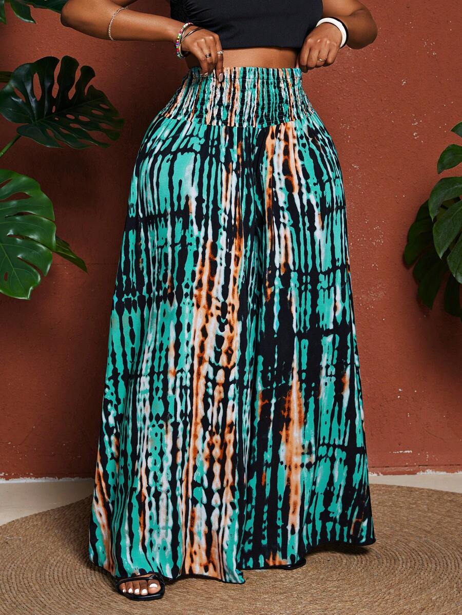 Maweii Plus Size Loose Vacation Baggy Pants Fall Cloth For Women - Blue - View 1