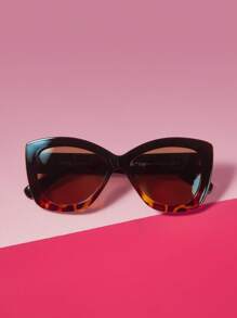 THE POWERPUFF GIRLS X SHEIN Mode Leopardenmuster Butterblumenmuster Brille