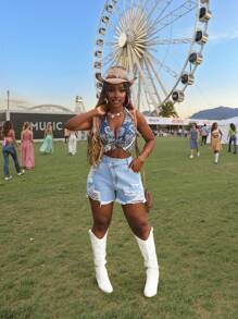 Slaydiva Shorts in jeans casual versatile da donna con tasche e orlo sfrangiato