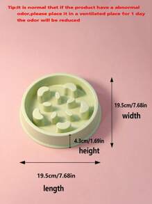 Portable Plastic Slow Feeder Eat Slow Cat Dog Bowl Puppy Kitten Feeding Food Dish Pets Slowly Puzzle Feeders Anti Choke Bowl