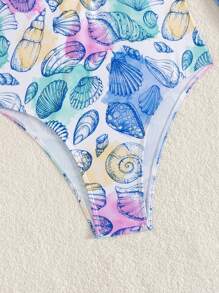 Swim Vcay Novo Maiô Feminino de Verão, Estampa Floral Aleatória, Maiô de Mergulho e Surfe com Zíper e Manga Longa, Adequado para Spa, Resort, Natação - Multicolorido - Visão 8