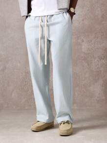 SUMWON 条纹溜冰者版型套穿裤优质舒适家居服抽绳腰带休闲度假服春夏时尚