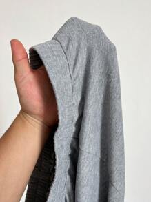 Maweii Plus Size Floral Gray Distressed Wide Leg Loose Fit Pants Fall Cloth For Women - Grey - View 6