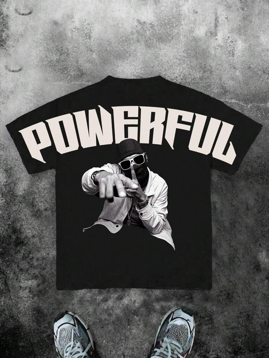 SHEIN Teen Boy Casual Simple Letter Graphic Round Neck Short Sleeve T-Shirt, Suitable For Summer - Multicolor - View 1