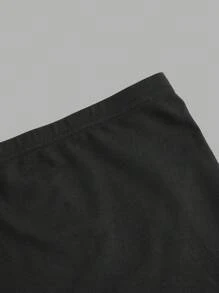 SHEIN EZwear 2pcs Plus Size Women Solid Color Casual Basic Leggings, Suitable For Summer Suitable For Going Out Women's Sportswear - Multicolor - View 5