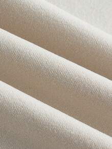 Comfortcana Plus Size Women's Solid Color Crisscross Pocket Elastic Flare Pants - Apricot - View 3