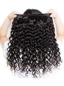 Water Wave Human Hair Bundles Brazilian Virgin Hair 3 Bundles Wet And Wavy Human Hair Bundles Hair Extensions Double Strong Weft - Natural Black - View 6