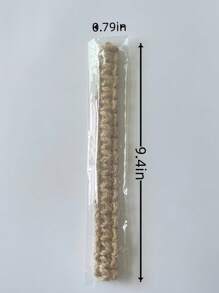 2pcs/4pcs Vintage Style Jute Rope Linen Woven Curtain Ties - Rustic Curtain Fixing Strap For Living Room Window Decoration, Curtain Tie Backs Decoration Object, Boho Macrame Decorative,Home Tabel Fall Decor, Handicraft Ornament - one-size - View 3