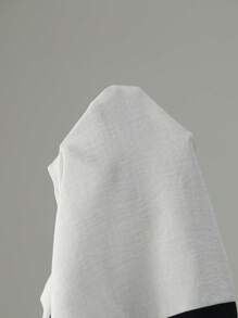 EMERY ROSE 2pcs Women Casual Contrast Color Square Collar Sleeveless Shirt & Mini Skirt Set - Khaki - View 7