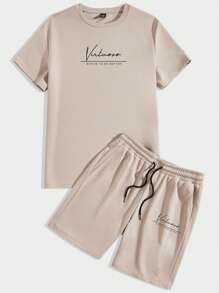 Manfinity Homme Set di magliette semplici lavorare a maglia per uomo taglia extra large, design a motivo semplice