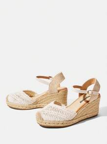 Styleloop Women's Bohemian Style Adjustable Buckle Flatform & Wedge Sandals - White - View 4