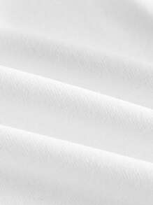 SHEIN Essnce 2pcs/Set Women's Collared Slim Fit Ruched Short Sleeve T-Shirt Suit, Suitable For Summer - Multicolor - View 4