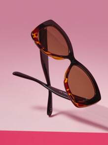 THE POWERPUFF GIRLS X SHEIN Mode Leopardenmuster Butterblumenmuster Brille