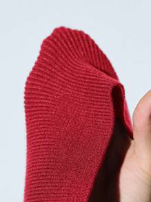 Maija Women's Red Solid Color Early Spring Round Neck Front Metal Button Decor Sleeveless Simple Stylish Versatile Knit Sweater Top, Casual Daily Wear Festival,Going Out Tops Women - Red - View 8