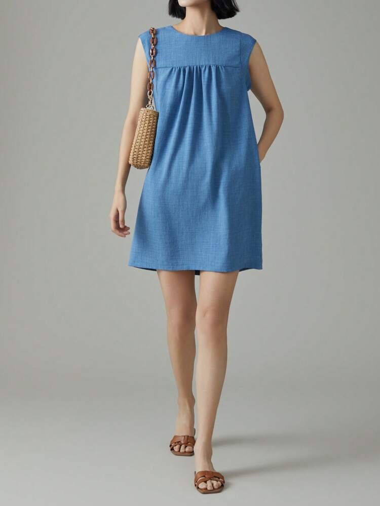 Women's Solid Color Sleeveless Casual Vacation Dress