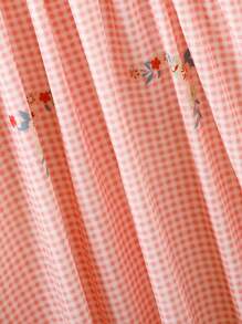 SHEIN Tween-Mädchen Lässiges, schlichtes Sommerkleid mit Flügelärmeln - Pink - Übersicht 6
