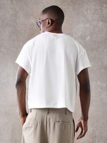 SUMWON Essential Basic Comfort Streetwear Men's T-Shirt - White - View 2