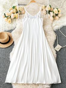 Chiquease Women's Sleeveless Simple Elegant Dress, Suitable For Summer