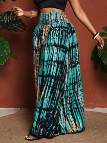 Maweii Plus Size Loose Vacation Baggy Pants Fall Cloth For Women - Blue - View 4