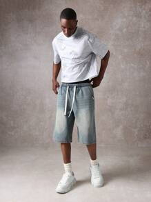 SUMWON Stylish Paisley Print Short Sleeve T-Shirt Casual Summer Streetwear Designer Graphics Crew Neck Breathable Festival Concert Fashion Top - Grey - View 4