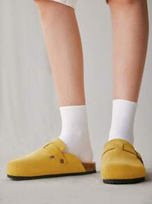 Solecia Women's Simple And Fashionable Casual Flat Slippers For Daily Wear - Yellow - View 11