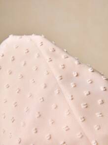 SHEIN 春夏季年轻女孩优雅白色泡泡袖宽松连衣裙 - 白色 - 查看 8