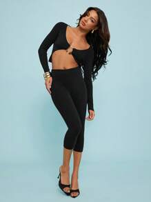 SHEIN Unity Boho Knit Crochet Summer Slim Pants Music Festival Elegant Vacation Spring Break Brunch Sexy Beach For Women