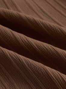 SHEIN Essnce 3条装夏季裤子女士纯色腰系带阔腿宽松休闲裤 - 彩色 - 查看 11