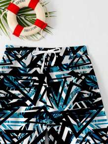 Tween Boy Casual Loose Swim Trunks, Suitable For Summer - Multicolor - View 3