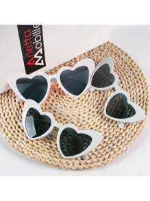 10 件装可爱有趣的心形装饰派对眼镜，男女皆宜，适合婚礼派对、舞会等，白色、圣诞节 - 彩色 - 查看 13