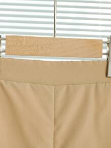 2pcs/Set Girls Summer Elegant Puff Sleeve Shirt & Pants Set