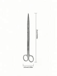 1pc Stainless Steel Water Plant Clamp, Tweezer Sand Leveler, Aquatic Plant Tool, Scissors Algae Scraper