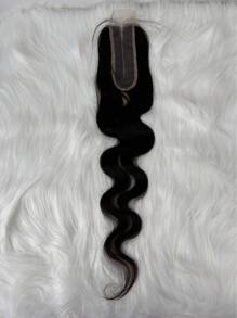 2x6 Real Transparent Lace Closure Deep Parting Body Wave Human Hair Ultra-Thin Lace Closure Tiny Knots Brazilian Virgin Human Hair Closure Pre Plucked With Natural Hairline - SNatural - View 3