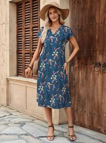 EMERY ROSE Women's Casual Mid-Length Dress - Multicolor - View 6