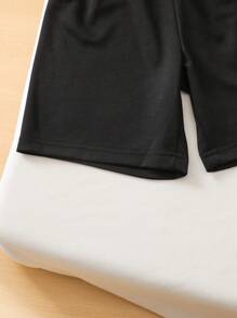 幼儿男童格子轻便舒适休闲短裤，适合秋季/春季/夏季，适合户外、学校、家居服，适合 4-7 岁