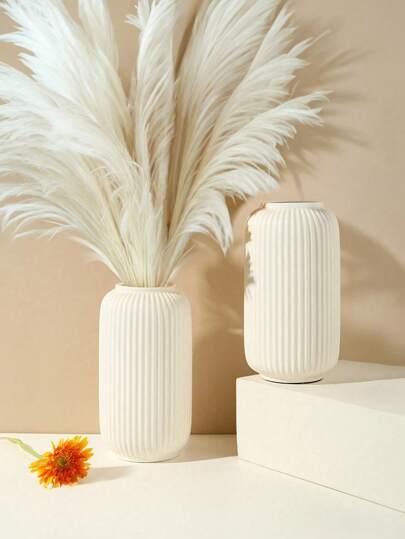 1pc Plastic Flower Vase, Unbreakable Vases Creative Home ation Wedding Festival, ations, s, Halloween Kitchen view 4
