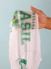 Swim Vcay 3 件套女士沙滩装，包括拼色三角吊带比基尼套装和无袖圆领罩衫 - 彩色 - 查看 6