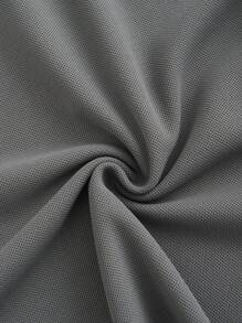 Manfinity Homme Men's Color Block Short Sleeve Casual Commuter Polo Shirt - Grey - View 7