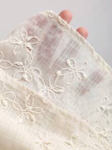 Sweetra 法式甜美粉色提花双层荷叶边下摆迷你裙，适合春夏季