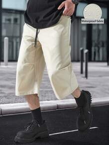 Claim Dot Men's Casual Solid Color Drawstring Waist Shorts Men Clothes Men Shorts