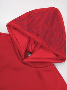 PAVTROS Men's Black Dark Centipede Embroidered Streetwear Hoodie