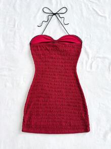 Soleia 白色针织纹理弹力吊带蕾丝浪漫休闲度假女式夏装