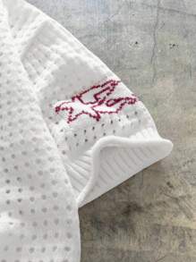 Manfinity VCAY Number Graphic Print Short Sleeve Men's Knit Top - White - View 3