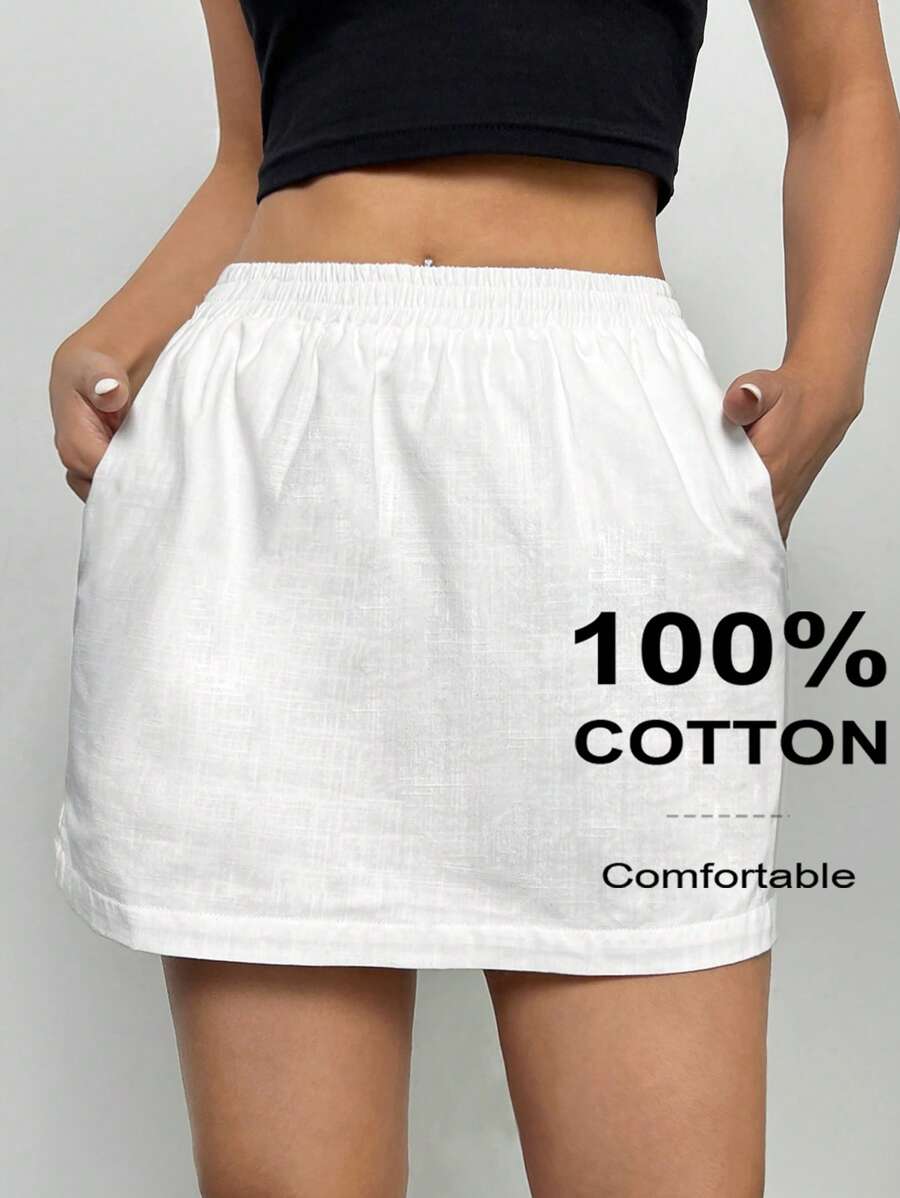 Solflare 加大码白色休闲裙，夏季时尚，椰子女孩，女生旅行，女士度假装 - 白色 - 查看 1