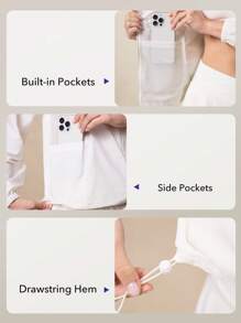 OutZeal WeatherProof-Air Water-Resistant UPF50+ Lightweight Packable Oversize Jacket Women Side Mesh Panle For LightRain Everyday Daily Casual