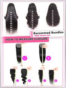 Body Wave Lace Closure Human Hair 2 X 4 Transparent Lace Closure 1pc Affordable Pre Plucked Natural Hairline Natural Black Color