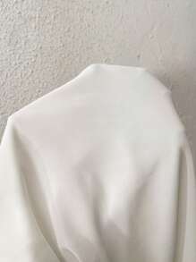 SHEIN Privé White Fashion Dating Two-In-One Tailoring Elegant Chiffon Outer Network Romantic Short Girl Y2K; Office Charming Wedding Dress Upper Limit; Vacation Closer; Valentine's Day/Concert/Performance Clothing/Dating/High-End Wedding/Ball/Wedding Season/Sexy/Elegant/Commuting/Back To School Season/Vacation/Seaside Beach/Elegant Romance/Office Enchantress/Siren/Birthday Party Outfit; Romantic Bohemian Skirt; Romantic Bohemian Skirt,Graduation Dress - White - View 9