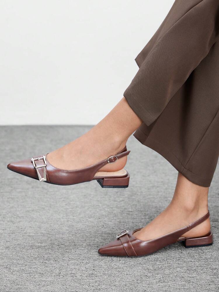 CUCCOO BIZCHIC Women Fashion Buckle Decor Flat Loafers